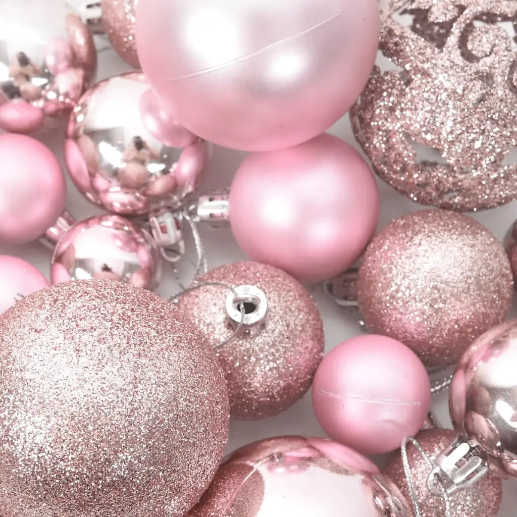 Set Palline di Natale 100 pz Rosa cod mxl 46091