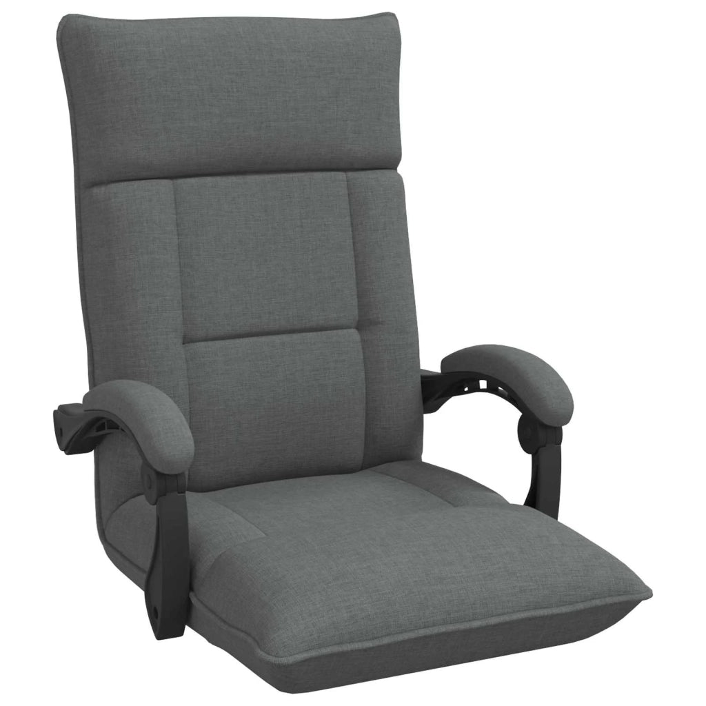 Sedia da Pavimento Grigio scuro 66 x 66 x 80 cm Tessuto 42028195