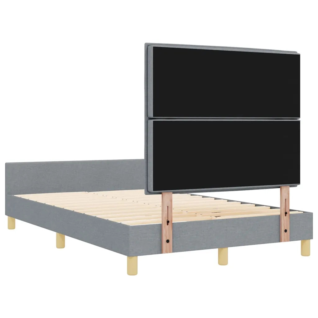 Struttura del letto-Giroletto Grigio chiaro 140 x 200 cm Tessuto 294895