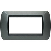 Living Int. - Placca 4 posti acciaio - L4804AC