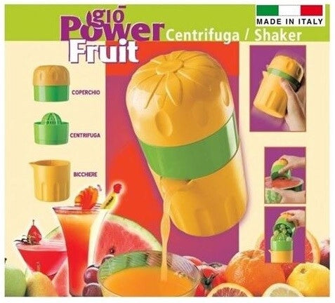 Spremiagrumi Centrifuga Manuale con Bicchieri Fruit Shaker Giò Casa