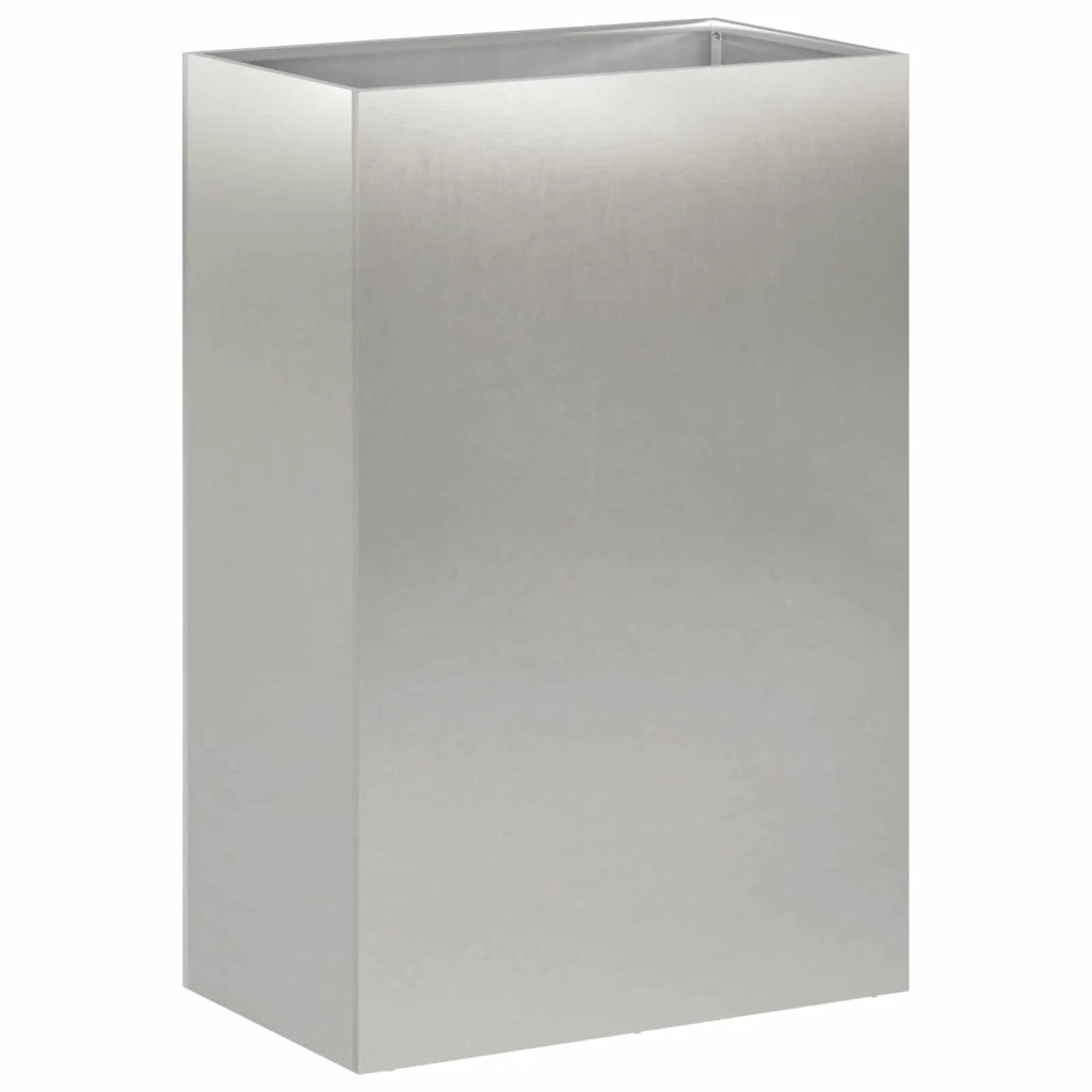 Vaso da giardino Argento 50 x 40 x 75 cm Acciaio Inox 8005674