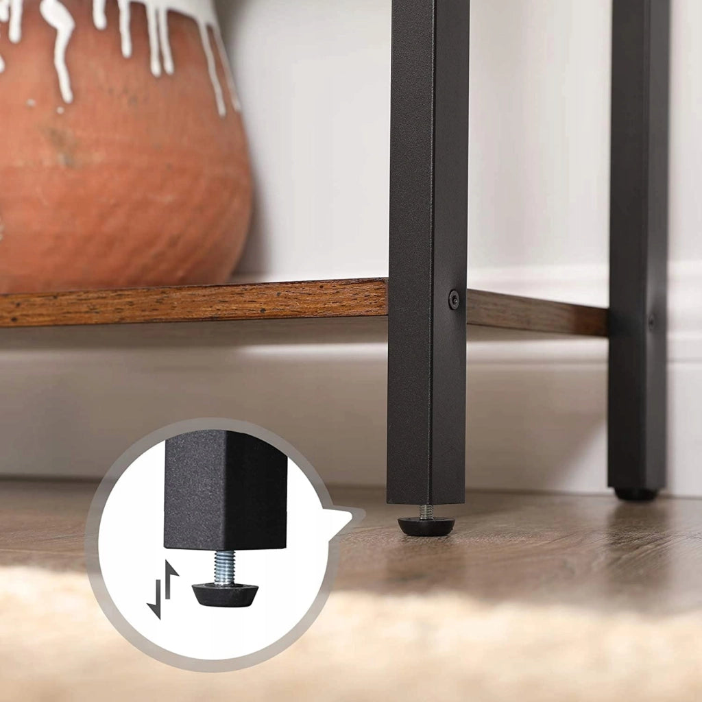Libreria Valora SHELF CABINET in stile loft rustico marrone 14 ripiani