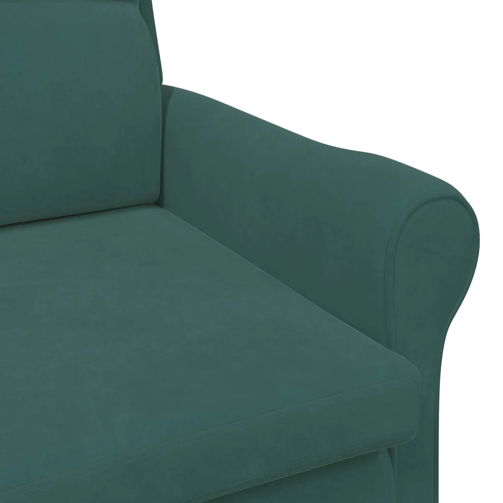 Poltrona | Sedia Relax Verde scuro Velluto
