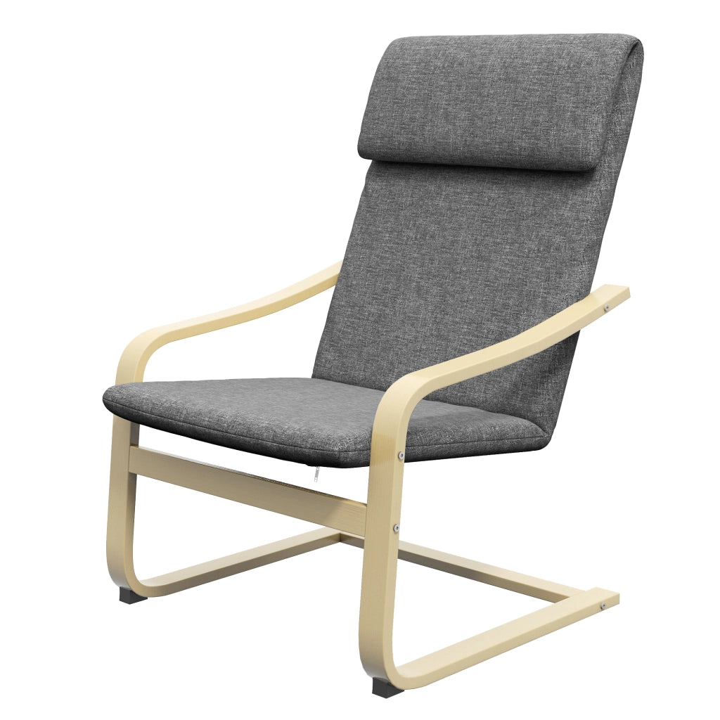Poltrona con braccioli ¨C Xylo ¨C tessuto grigio 65x79x98 cm