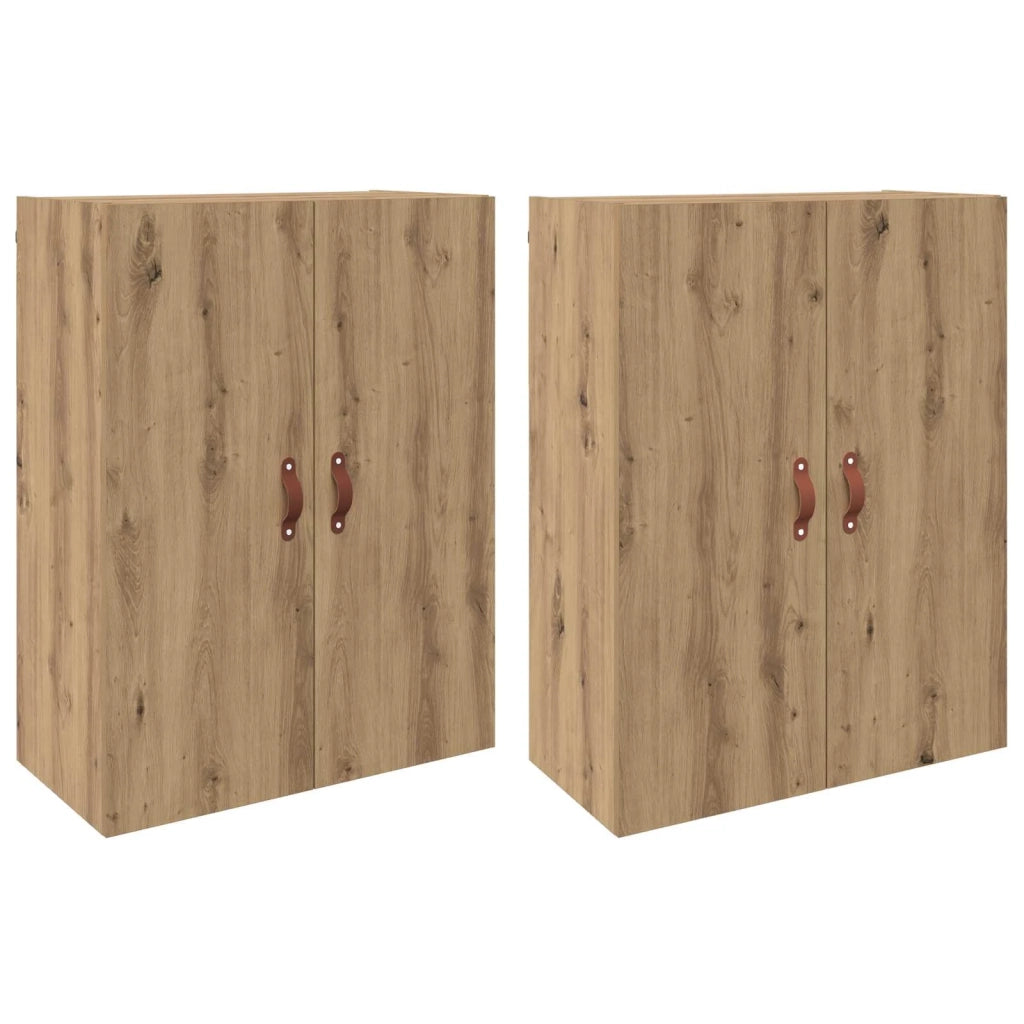 Mobiletto a muro 2 pcs Rovere artigianale 69,5 x 34 x 90 cm 3394573