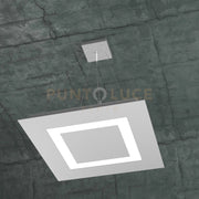 CARPET SOSPENSIONE 50X50 4 LUCI GRIGIO 1137-S50-GR