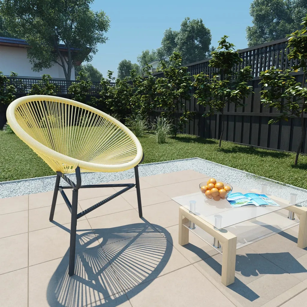 Sedia Acapulco da Giardino in Polyrattan Beige 313139