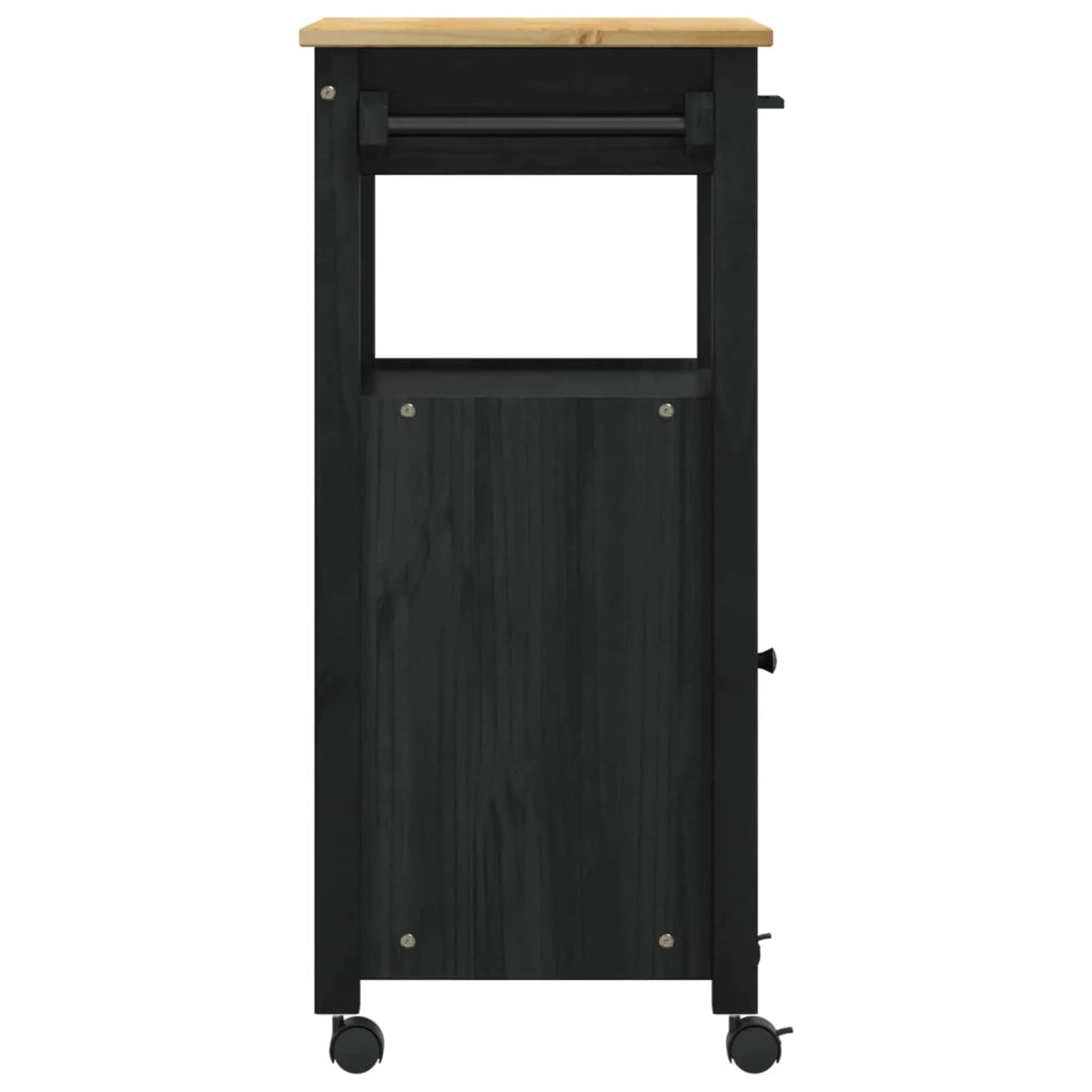 Carrello da Cucina MONZA Nero 48 x 40 x 88,5 cm 42027034