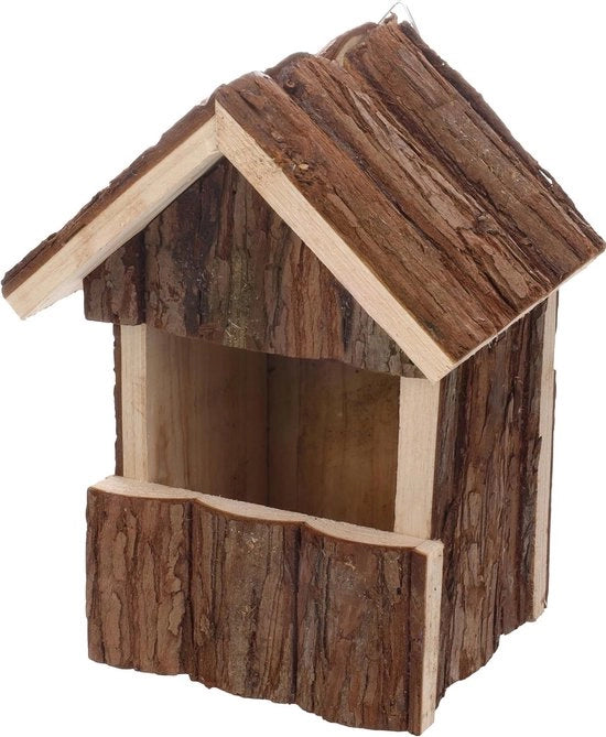 Casa per Uccelli in Legno Naturale - Sicuro e Sostenibile - 1 Pezzo