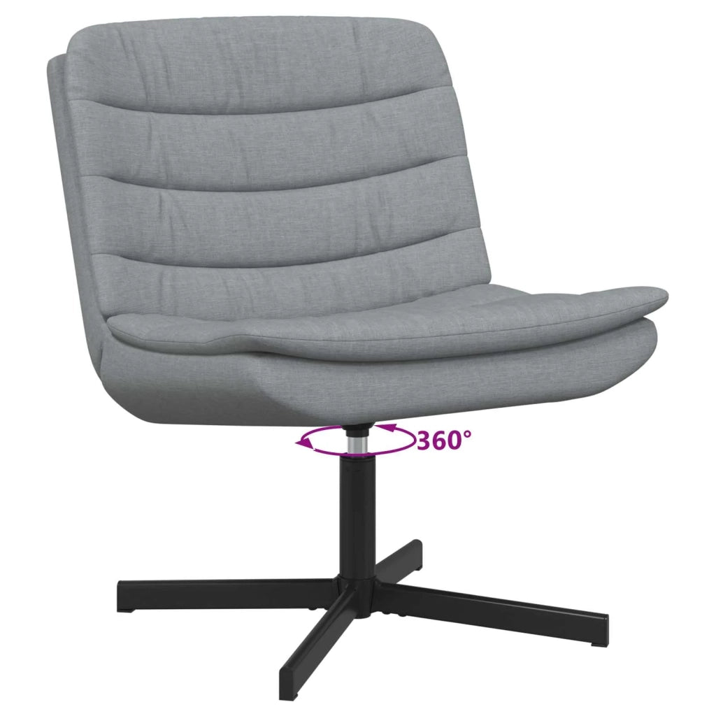 Sedia girevole Grigio chiaro 63 x 75 x 76 cm Tessuto 42007350