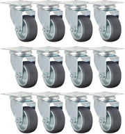 Ruote per trasporto, ruote regolabili 50 kg/rotolo, ruote per carichi pesanti, ruote per apparecchi 50 mm, ruote per mobili, ruote per apparecchi, ruote per carichi pesanti (12 pezzi)