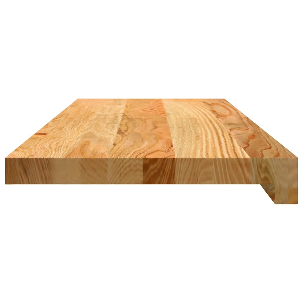 Gradini 8 pz | Tappetini per scale autoadesivi Marrone Chiaro 70x30x2 cm Legno Massello Rovere