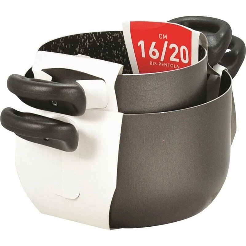 MAURY'S JULIEN SET BIS DI PENTOLE 16 + 20 CM ANTIADERENTI