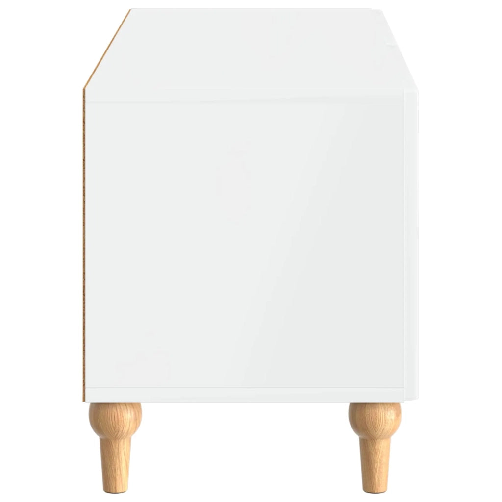 Mobile TV Bianco Lucido Legno ingegnerizzato 896239