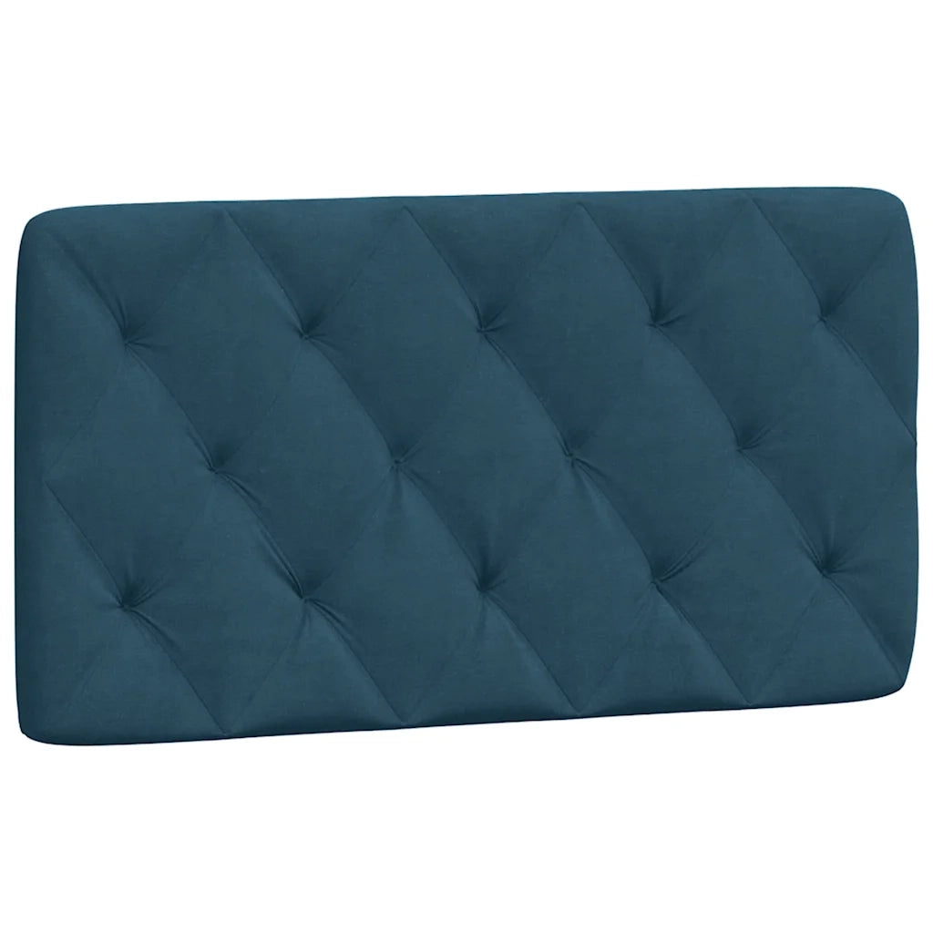 Letto con Materasso-Struttura Letto con Materasso Blu 100x200 cm in Velluto