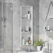 Nicchia per doccia Bianco 90 x 30 x 9,5 cm Acciaio inossidabile