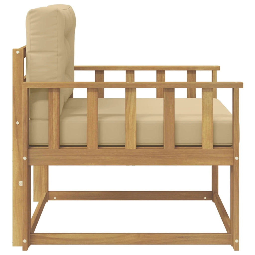 Divano centrale per esterno-Divano componibile Poliestere Bianco 943996