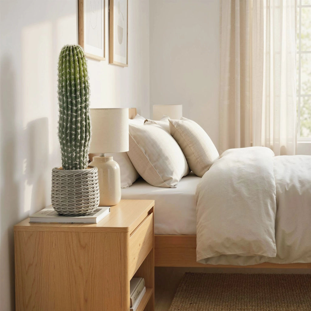 Cactus Artificiale Decorativo 66cm ¨C Xylo ¨C Verde con Vaso