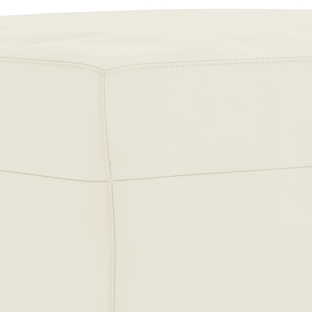 Set di Divani 3 pz con Cuscini Crema in Velluto 3201514