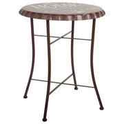 Tavolo rotondo in metallo nero d60x71h cm