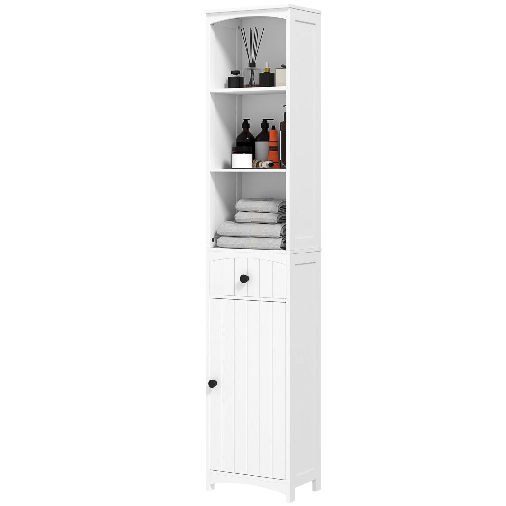 Mobile bagno con 3 ripiani e 1 cassetto ¨C Xylo ¨C MDF bianco