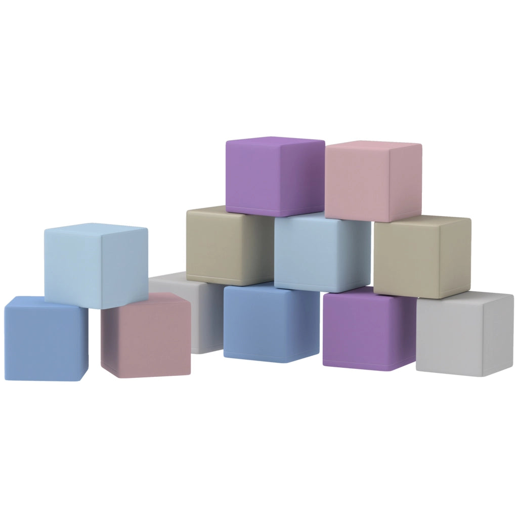 Cubi morbidi per bambini ¨C Minimal ¨C 12 pezzi 20x20x20 cm in similpelle