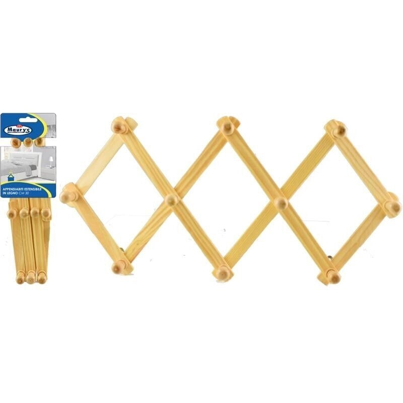 KIT SET 2 PZ MAURY'S APPENDIABITI ESTENSIBILE 30CM LEGNO
