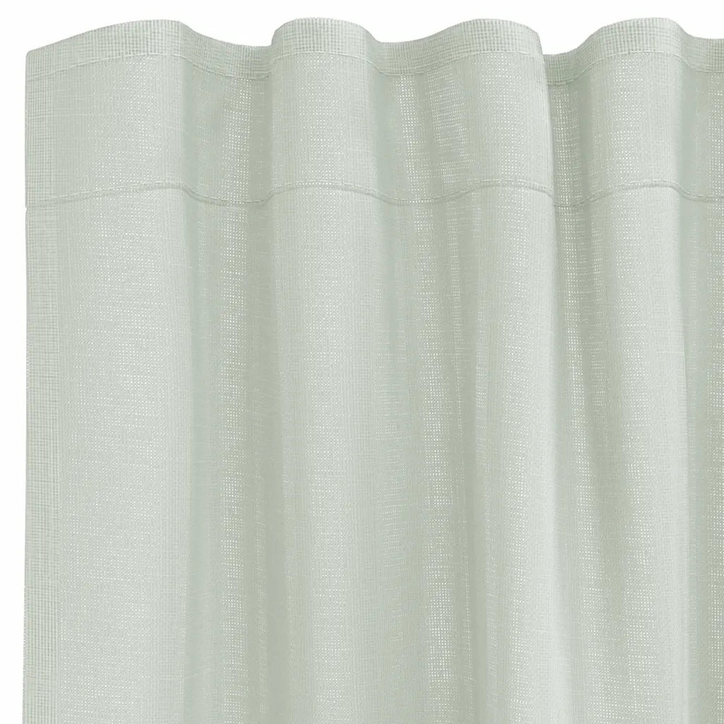 Tende in Voile con Tasche per Aste 2 pz Grigio Chiaro 4102208