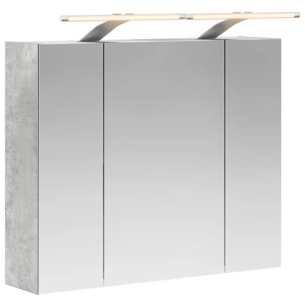 Mobiletto per specchio da Bagno | Armadio da bagno Grigio cemento