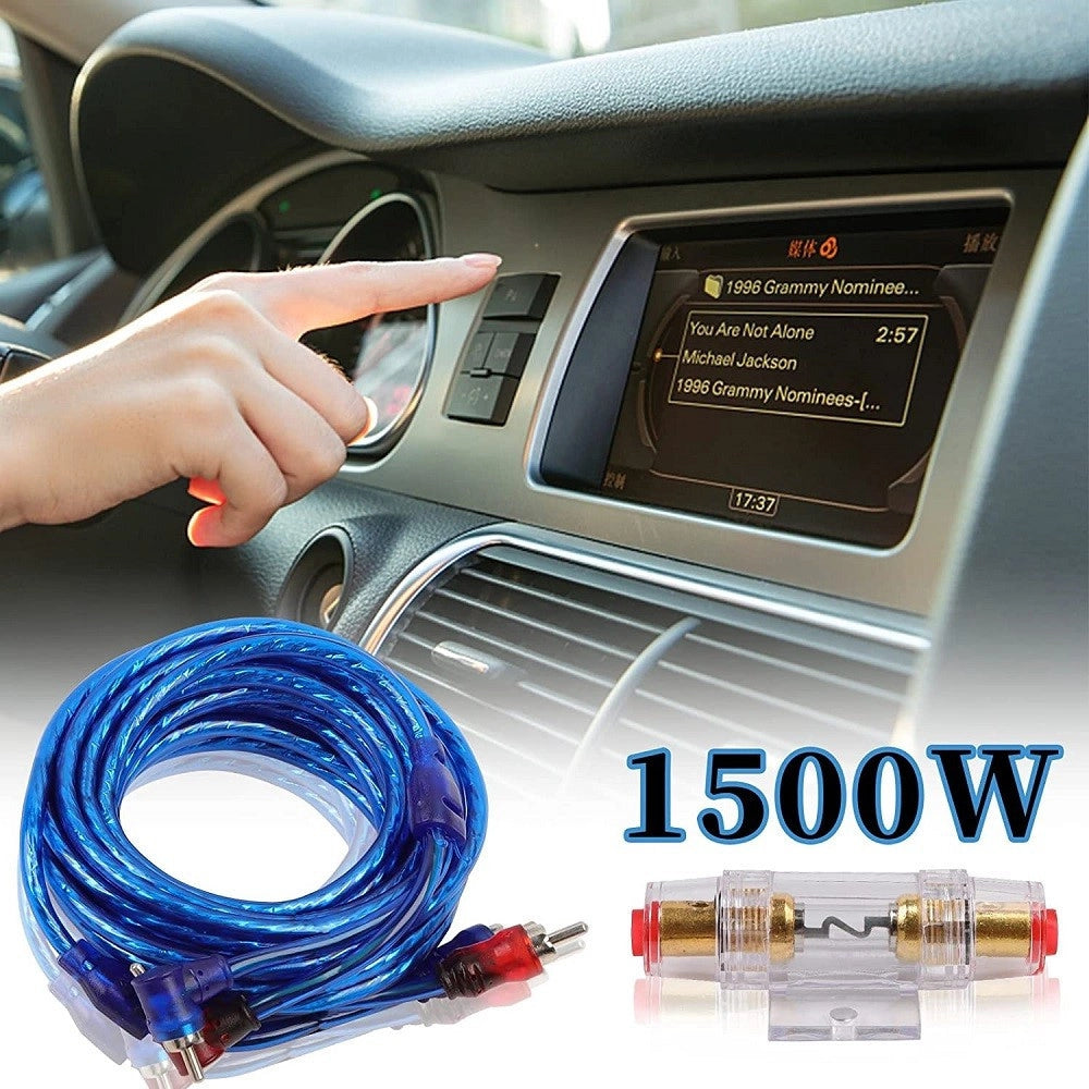 Trade Shop - Set Cavi Per Amplificatori Auto 8ga Cablaggio Amplificatore Subwoofer Audio Amp -
