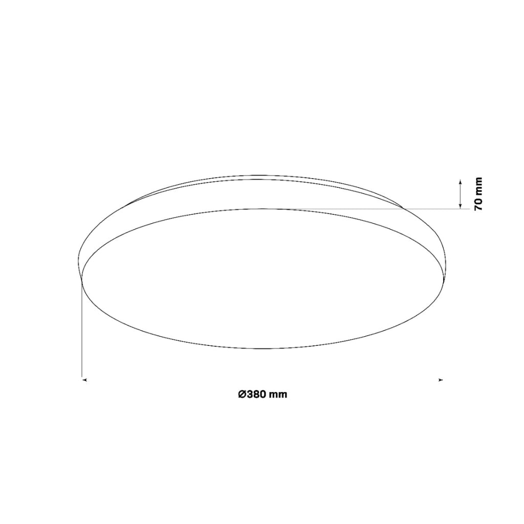 Plafoniera LED 48W 38cm bianca stelle CCT telecomando