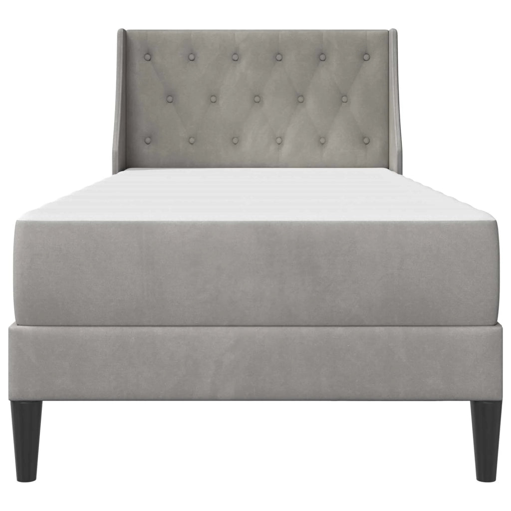 Struttura letto con materasso-Giroletto Grigio chiaro 100 x 200 cm 892311