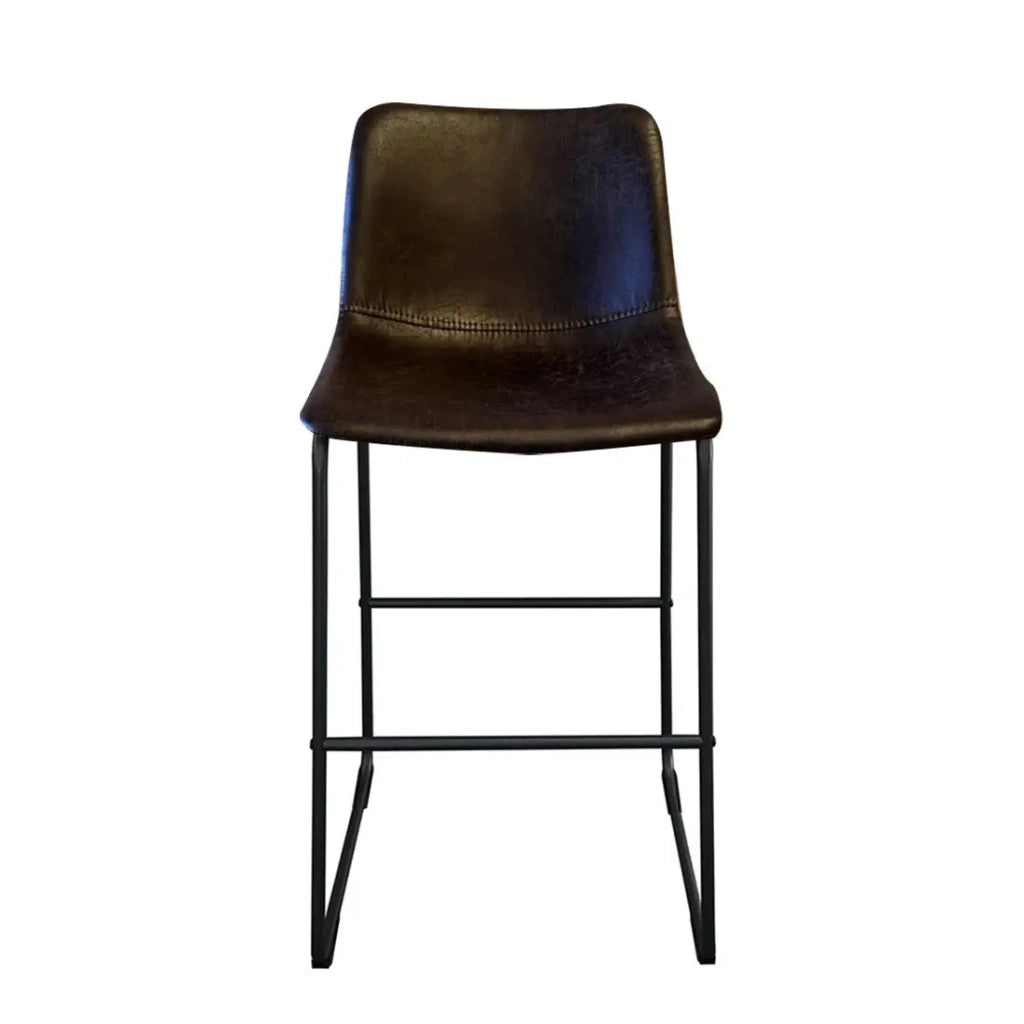 Sgabello da bar RONDA colore cognac