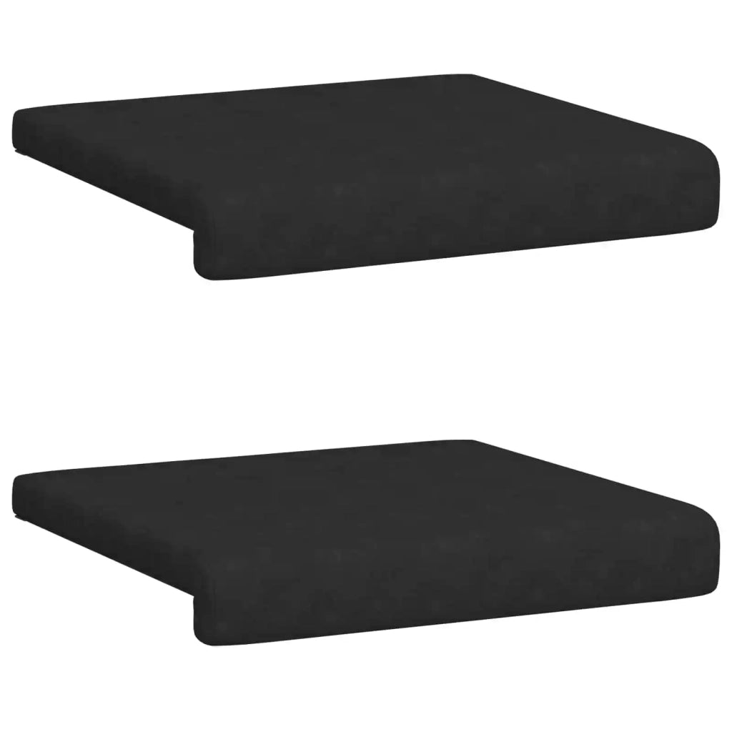 Cuscino per panchina 2 pcs Microfibra Nero Profondità 35 cm 42043055