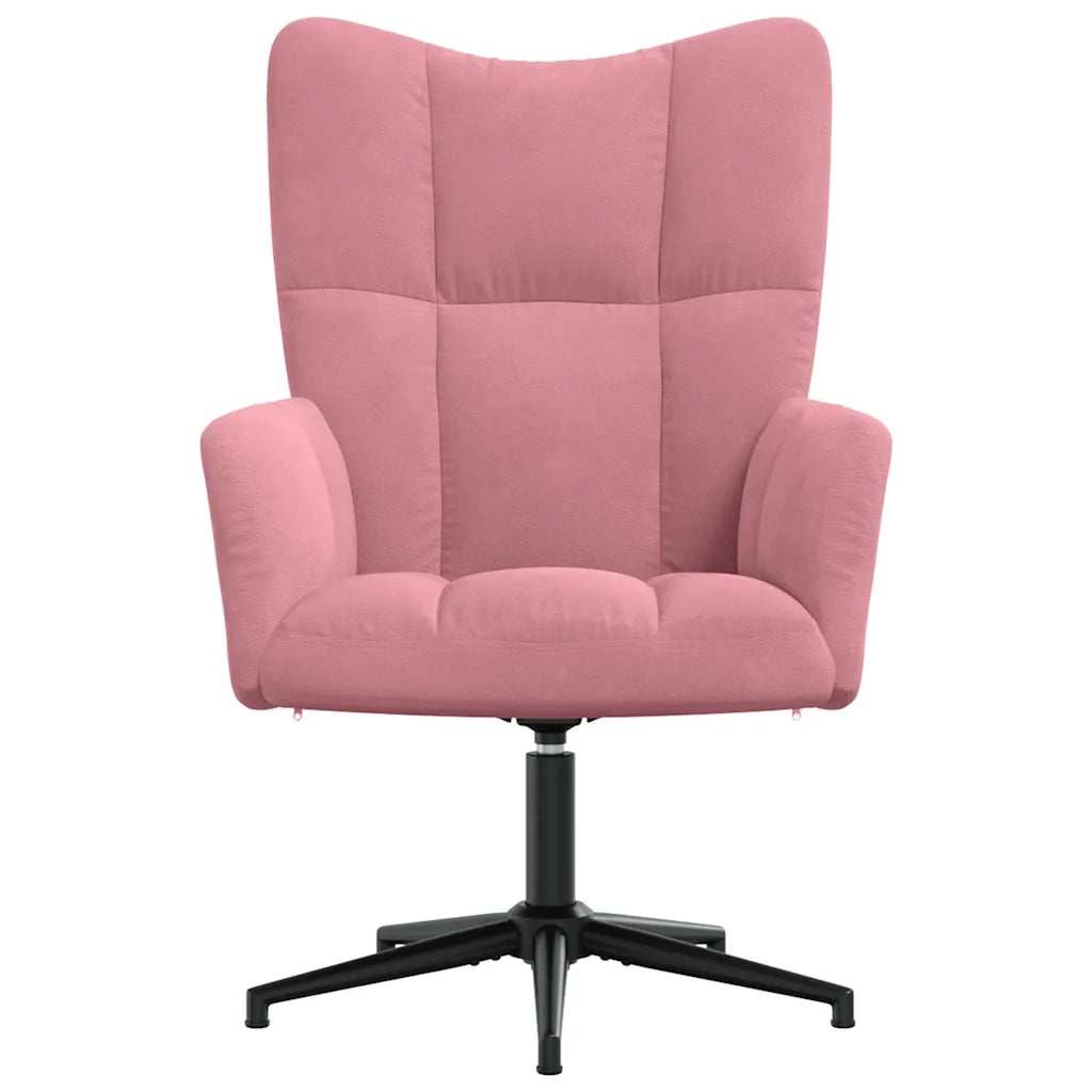 Sedia Relax Rosa in Velluto 328099