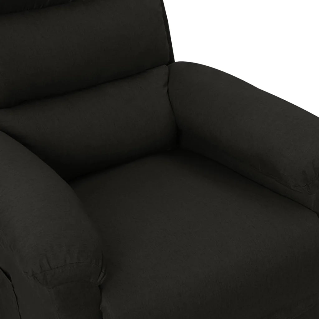 Poltrona Massaggiante Elettrica Nera in Tessuto 3098977