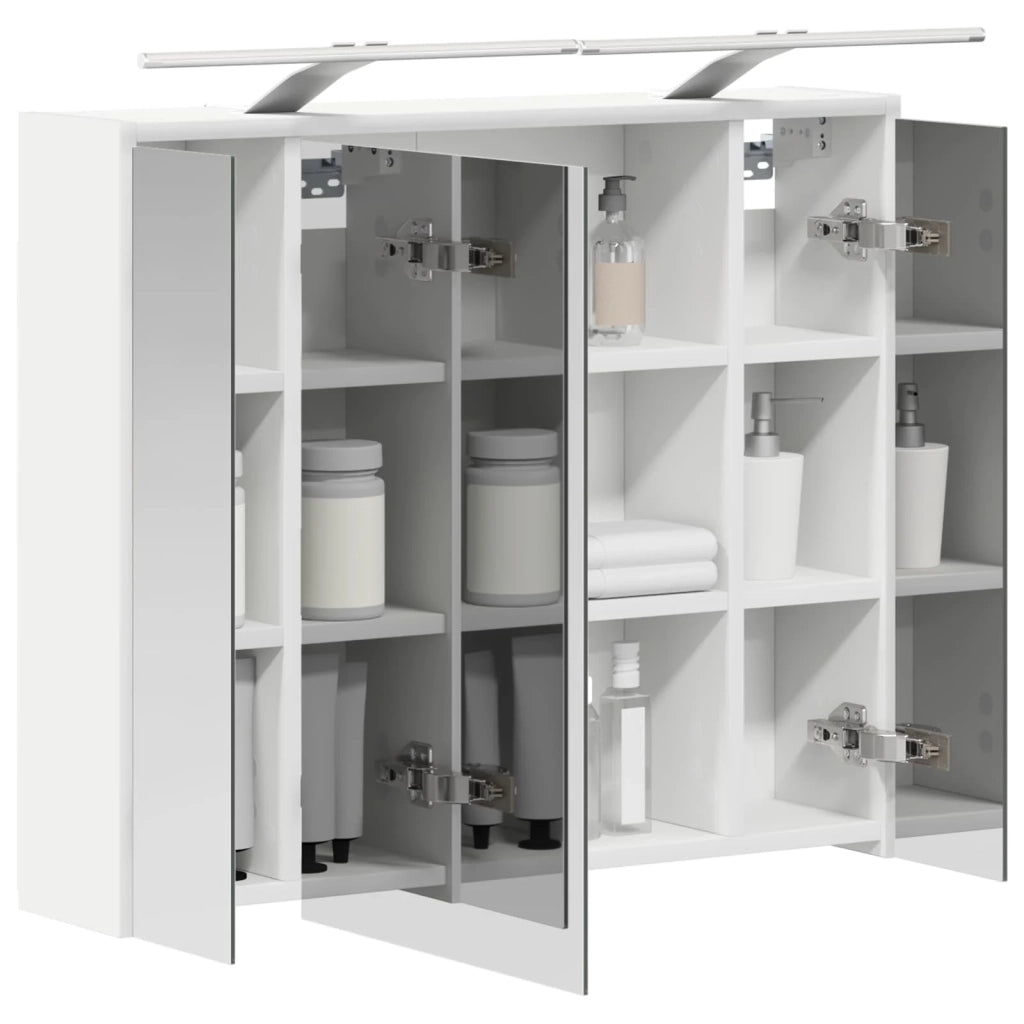 Mobiletto per specchio da bagno Bianco 73,5 x 16 x 62,5 cm 889175