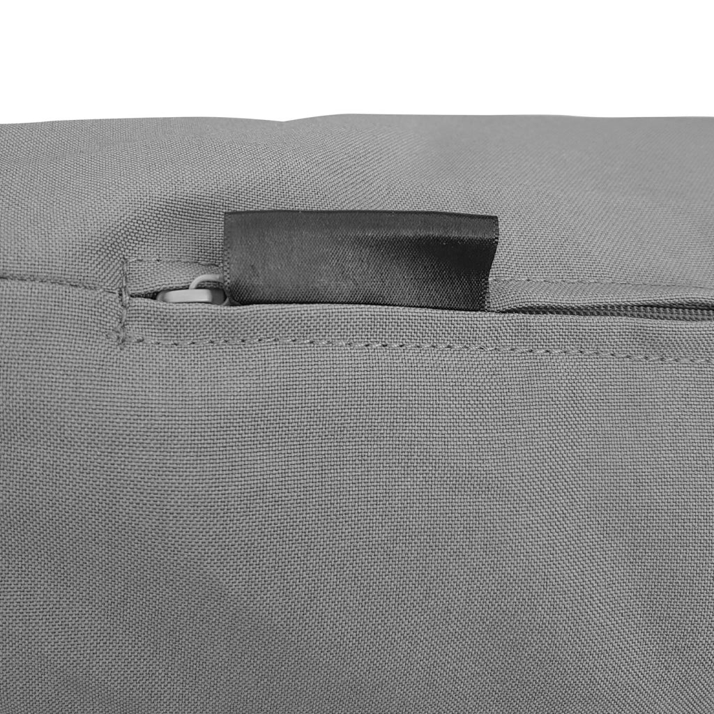 Set di copricuscini per salotto da giardino, grigio