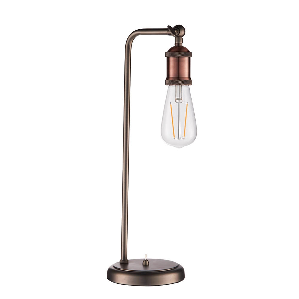 Lampada da tavolo industriale regolabile E27 Endon HAL