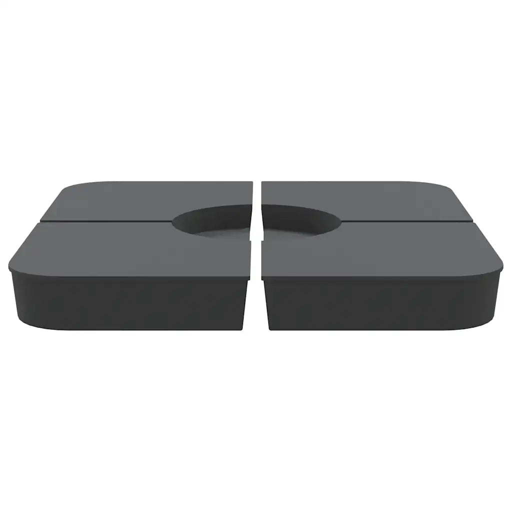 Set Base per Ombrellone 4 pz con Supporto a Croce 100 kg PP 847444