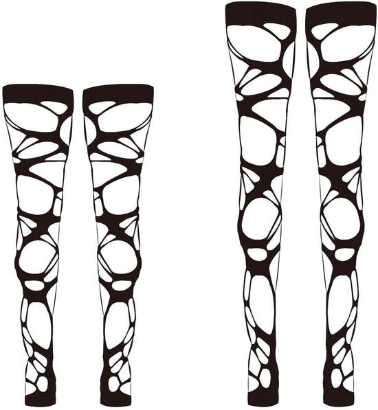 Legginsetti sexy multiuso gotici punk - accessori 2 pezzi