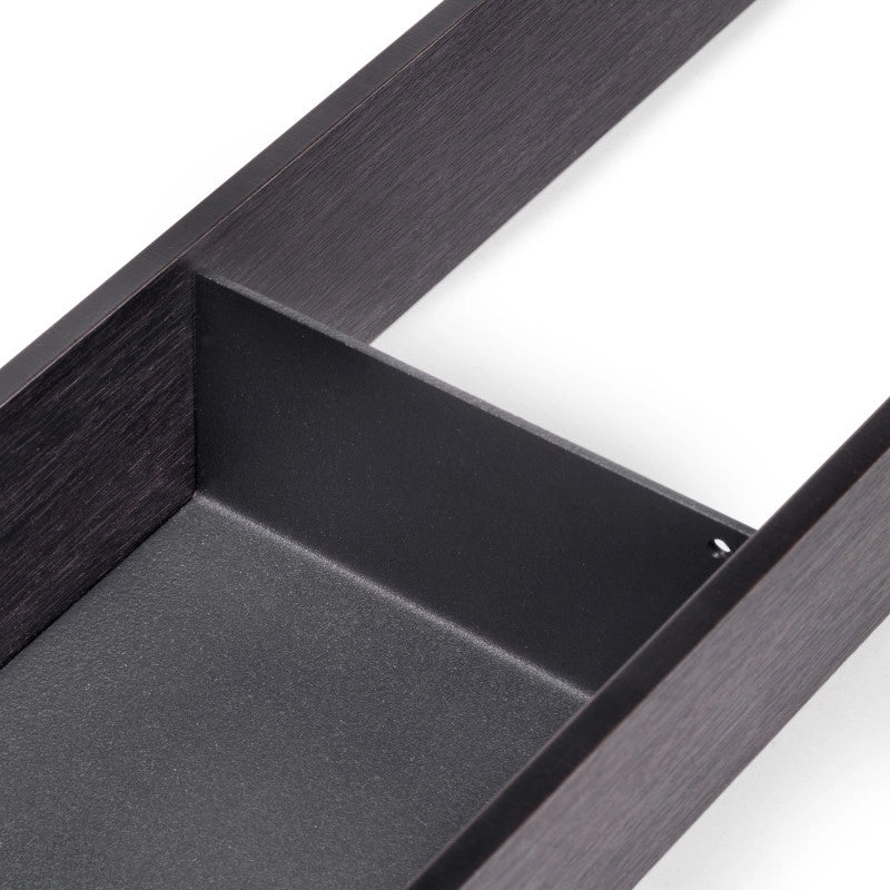 Organizzatore per cassetto Orderbox, 150x470 mm, Acciaio e Legno, Grigio antracite