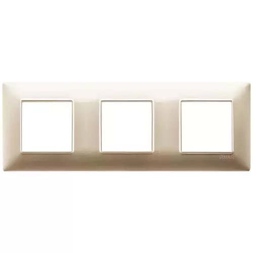 VIMAR PLANA - PLACCA 6M (2+2+2) INT71CHAMPAGNE OPACO