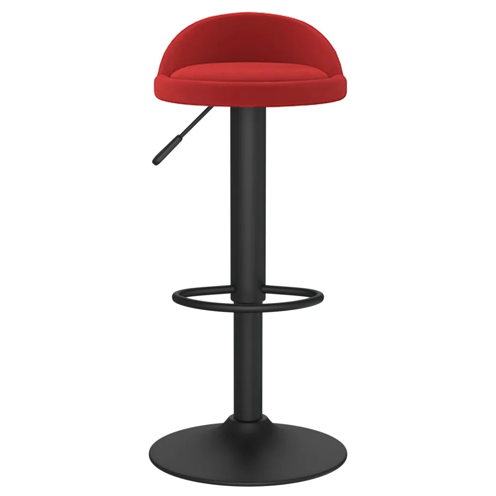 Sgabello da Bar Rosso Vino in Velluto 333596