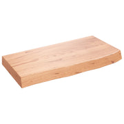 Piano Bagno Marrone 60x30x(2-6) cm Legno Massello Trattato CFW1656494