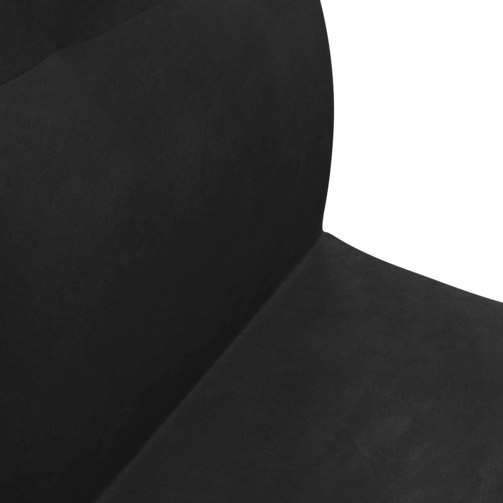 Sedia da Pavimento Nero 46 x 50 x 61 cm Velluto 42028179