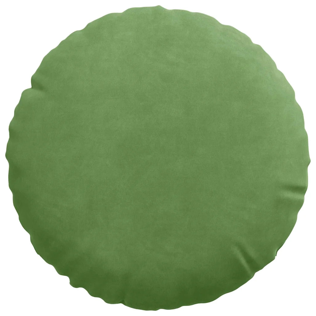 Cuscini per Seduta 2 pcs Verde chiaro Ø30 x 13 cm Velluto 42014103
