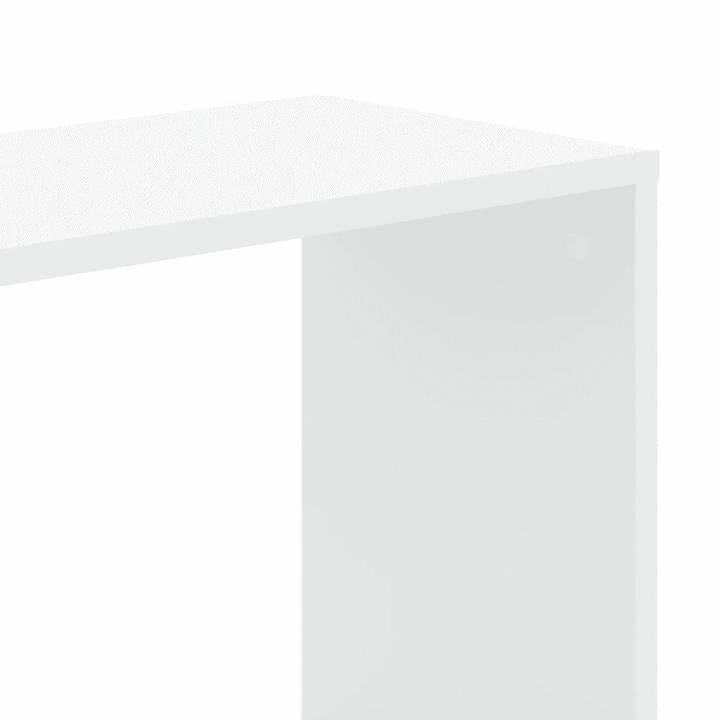 Libreria 5 Ripiani-Scaffale per Libri-Mobile di Stoccaggio Bianca 45x23,5x162,5cm Legno Multistrato
