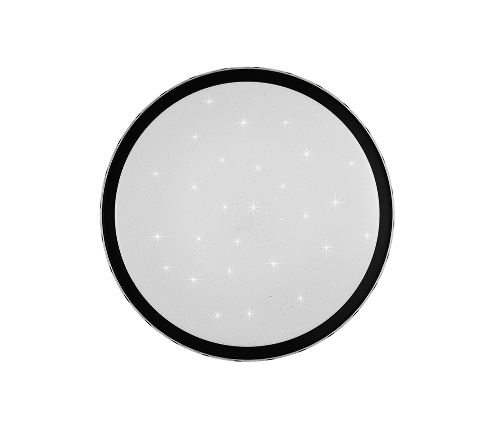 Plafoniera LED cielo stellato, metallo, nero, D 40 cm, Varda